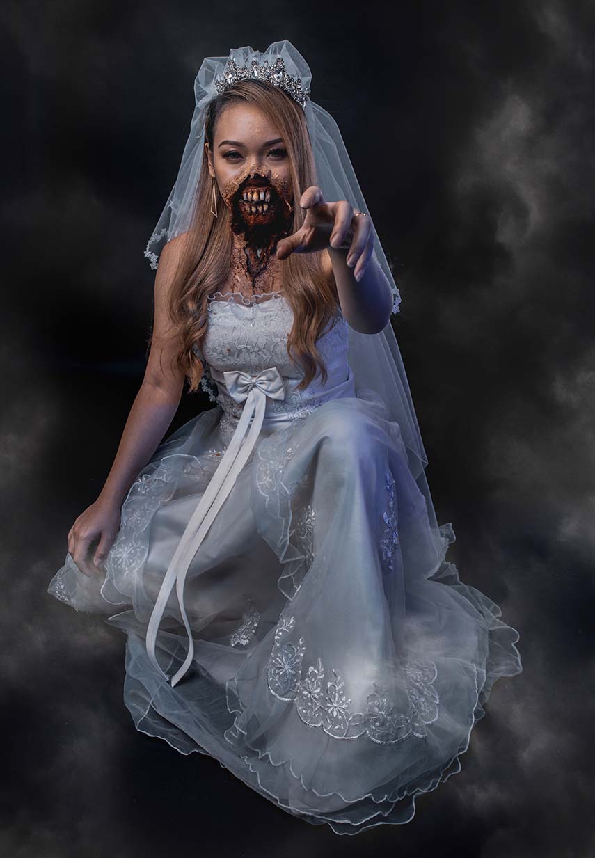 Creative Photography SFX Makeup Commissional Project Halloween Bride 3