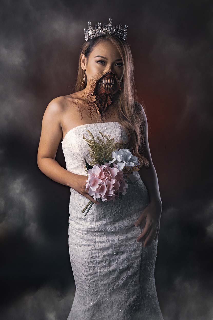 Creative Photography SFX Makeup Commissional Project Halloween Bride 4