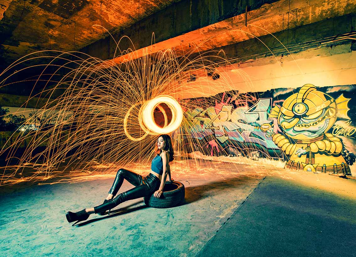 Multivious Studio Creative Photography Outdoor Night Urban Studio Photoshoot Light Painting Commissional Project 5