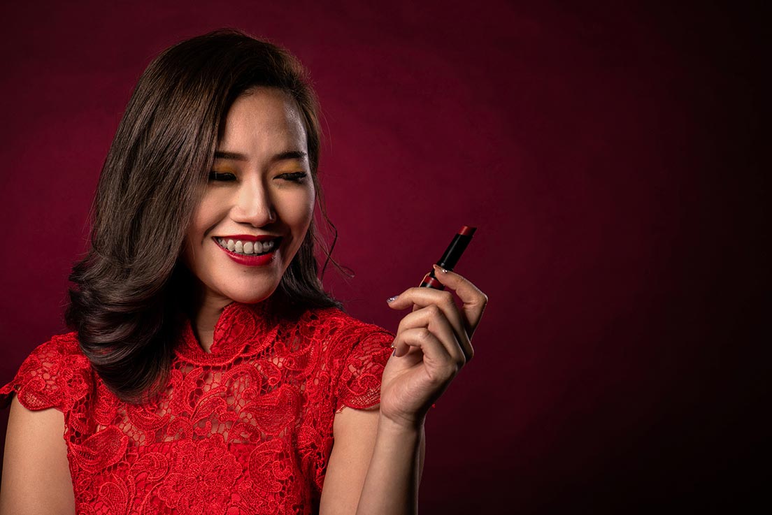 Lifestyle Portrait CNY and Lipstick Branding